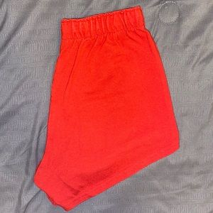 Women’s Varsity Cheer Red Shorts.